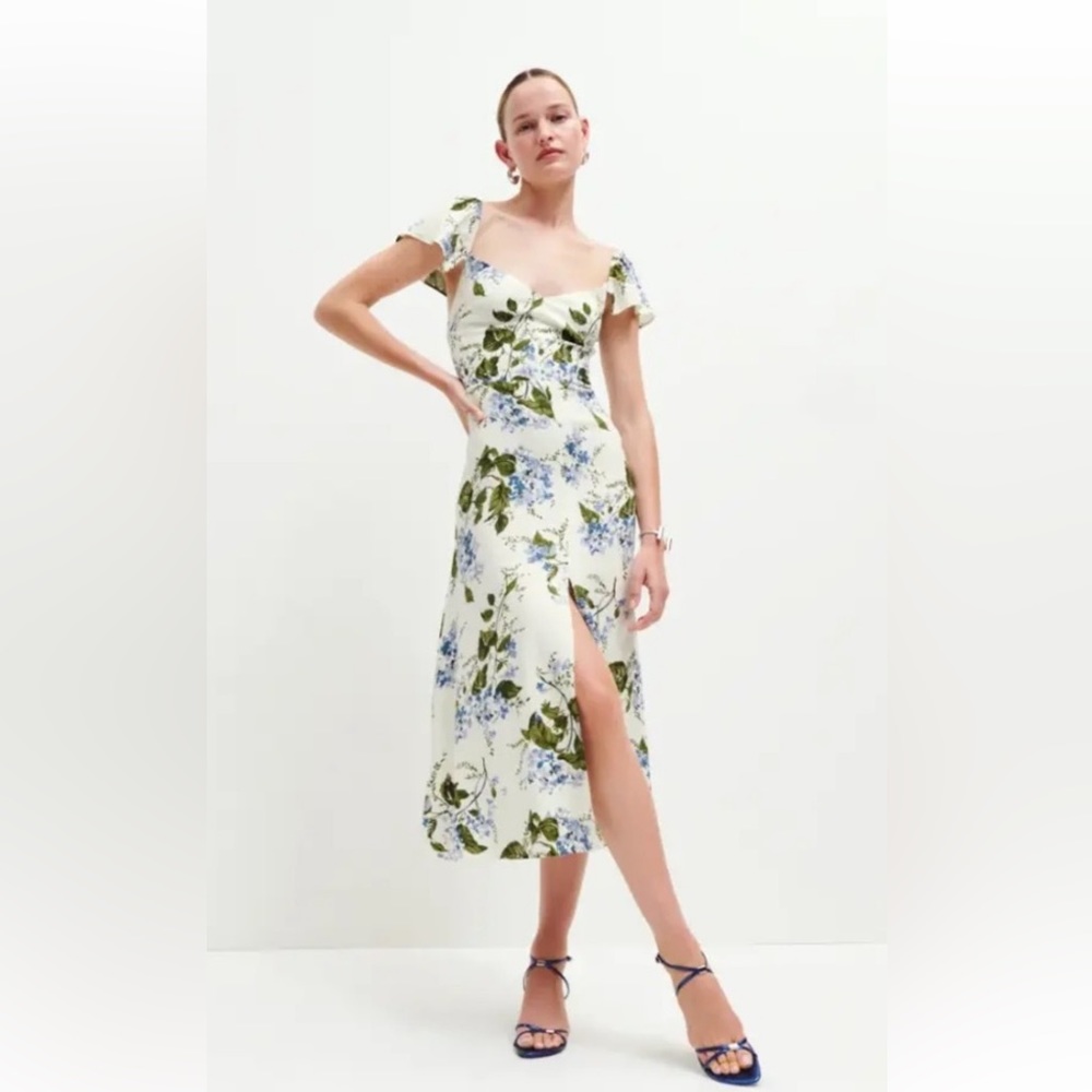 NWT Reformation Baxley Dress in Riviera, size 12